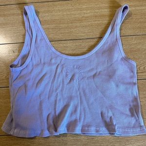 Set Active Waffle Lavender Tank Top - Size Small